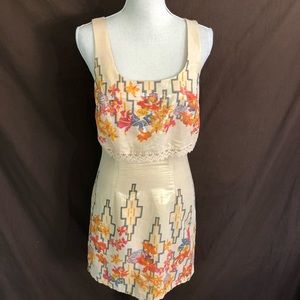 FREE PEOPLE Gold Western Mini Dress Big Bang 4